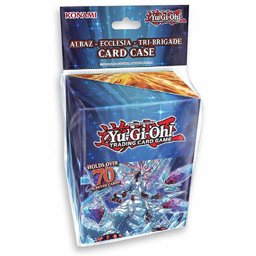 albaz - ecclesia - tri-brigade card sleeves Yu-Gi-Oh! TCG: The box has artwork depicting Mirrorjade the Iceblade Dragon and Lubellion the Searing Dragon. Yugioh Card Sleeve Konami Yu-Gi-Oh!
