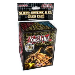 Konami Yu-Gi-Oh! Deck Box - EGYPTIAN GOD CARDS (Slifer, Obelisk & Ra)(Holds Over 70 Sleeved Cards)