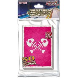 Konami Yu-Gi-Oh Deck Protectors - GOLD PRIDE (Carrie's Crew)(50 Tournament-Legal Sleeves)