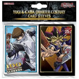 Konami Yu-Gi-Oh Deck Protectors - YUGI & KAIBA QUARTER CENTURY (100 Tournament-Legal Sleeves)