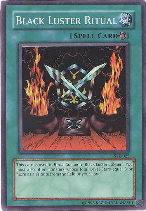 Yu-Gi-Oh Card - SYE-025 - BLACK LUSTER RITUAL (super rare holo)