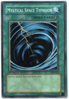 Yu-Gi-Oh Card - SYE-037 - MYSTICAL SPACE TYPHOON (common)