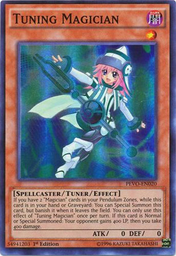 tuning yugioh card Yu-Gi-Oh Card - PEVO-EN020 - TUNING MAGICIAN (super rare holo):  BBToyStore.com