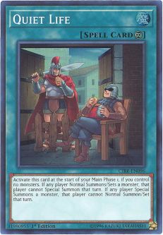 Yu-Gi-Oh Card - CIBR-EN096 - QUIET LIFE (super rare holo)