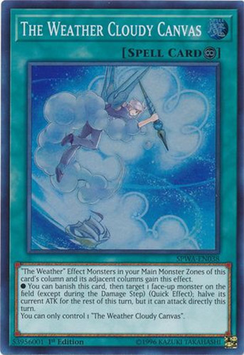 the weather cards yugioh The Weather Painter Rain SPWA Super Rare - 1st ed