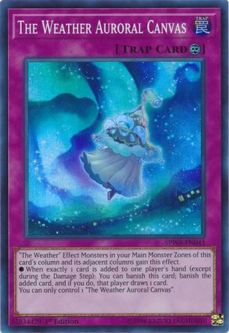 Yu-Gi-Oh Card - SPWA-EN041 - THE WEATHER AURORAL CANVAS (super rare holo)