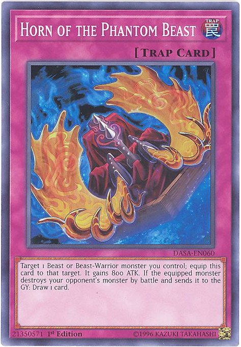 Yu-Gi-Oh Card - DASA-EN060 - HORN OF THE PHANTOM BEAST (super rare holo):  BBToyStore.com - Toys, Plush, Trading Cards, Action Figures & Games online  retail store shop sale