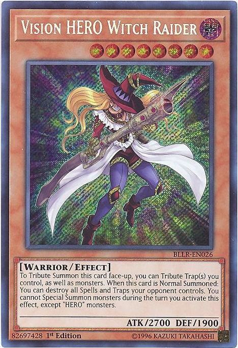 Yu-Gi-Oh Vision HERO Witch Raider BLLR-EN026 Yu-Gi-Oh Vision HERO Witch Raider BLLR-EN026