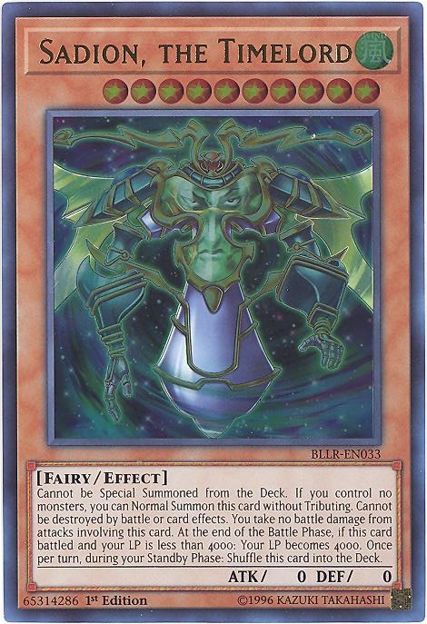 BLLR-EN032-1st Edition YUGIOH Zaphion The Timelord Ultra Rare