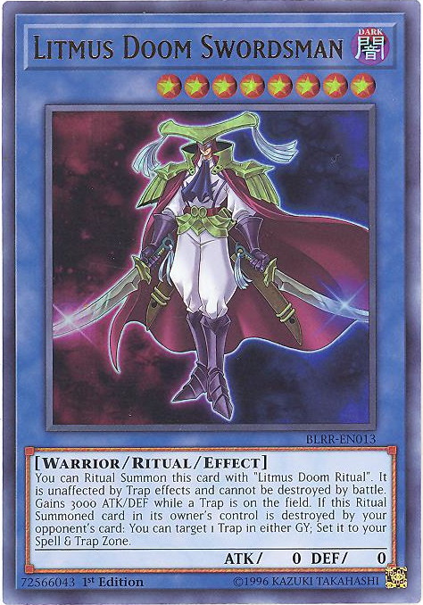 YuGiOh Battles of Legend: Relentless Revenge Litmus Doom Swordsman BLRR-EN013