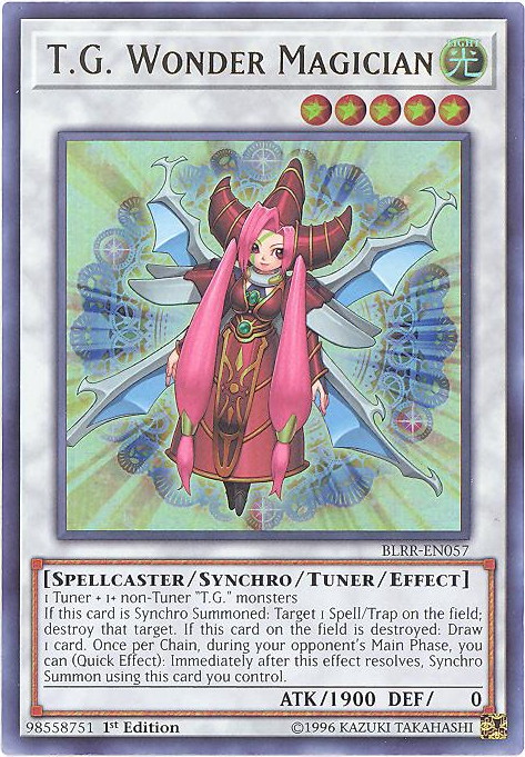 Yu-Gi-Oh Card - BLRR-EN057 - T.G. WONDER MAGICIAN (ultra rare holo): BBToyStore.com - Toys, Plush, Trading Cards, Action Figures & Games online retail store shop sale Yu-Gi-Oh Card - BLRR-EN057 - T.G. WONDER MAGICIAN (ultra rare holo): BBToyStore.com - Toys, Plush, Trading Cards, Action Figures & Games online retail store shop sale