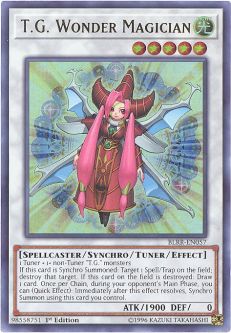 Yu-Gi-Oh Card - BLRR-EN057 - T.G. WONDER MAGICIAN (ultra rare holo)