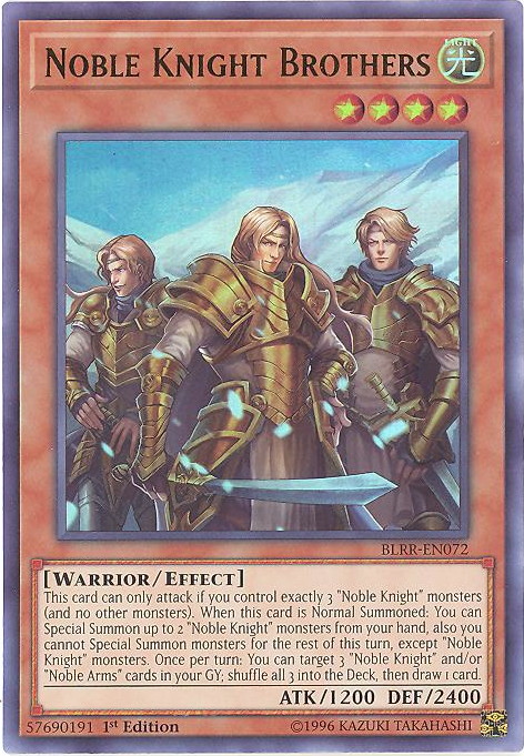 Yu-Gi-Oh noble caballero Escuadrón Ultra rare blrr-de072 nuevo!