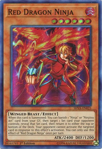 YuGiOh Shadows over Valhalla Red Dragon Ninja SHVA-EN025