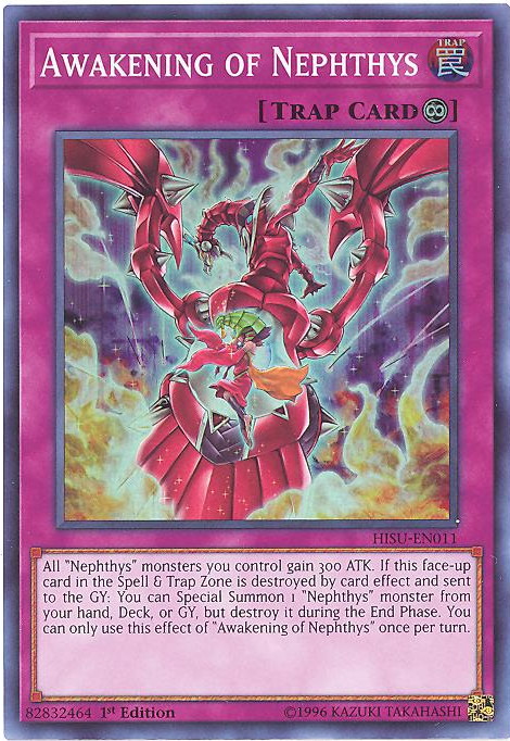 Yu-Gi-Oh Card - HISU-EN011 - AWAKENING OF NEPHTHYS (super rare holo): BBToyStore.com - Toys, Plush, Trading Cards, Action Figures & Games online retail store shop sale Yu-Gi-Oh Card - HISU-EN011 - AWAKENING OF NEPHTHYS (super rare holo): BBToyStore.com - Toys, Plush, Trading Cards, Action Figures & Games online retail store shop sale