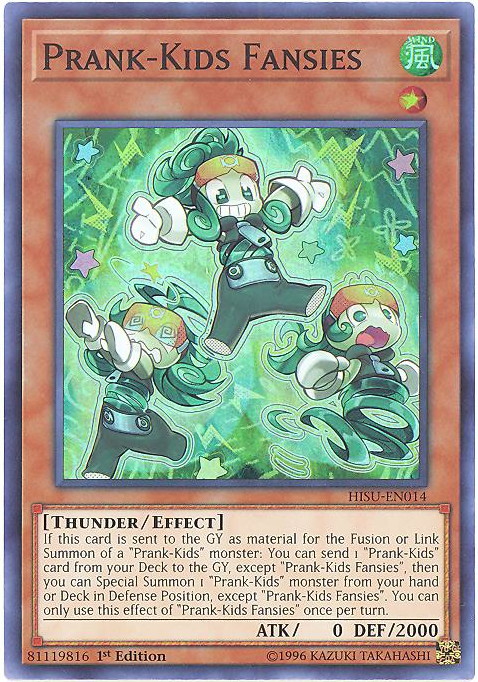 Hisu-En014 Prank-Kids Fansies Super Rare 1St Edition Mint YuGiOh Card