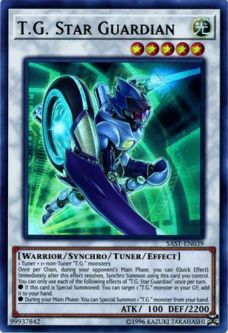 Yu-Gi-Oh Card - SAST-EN039 - T.G. STAR GUARDIAN (ultra rare holo)