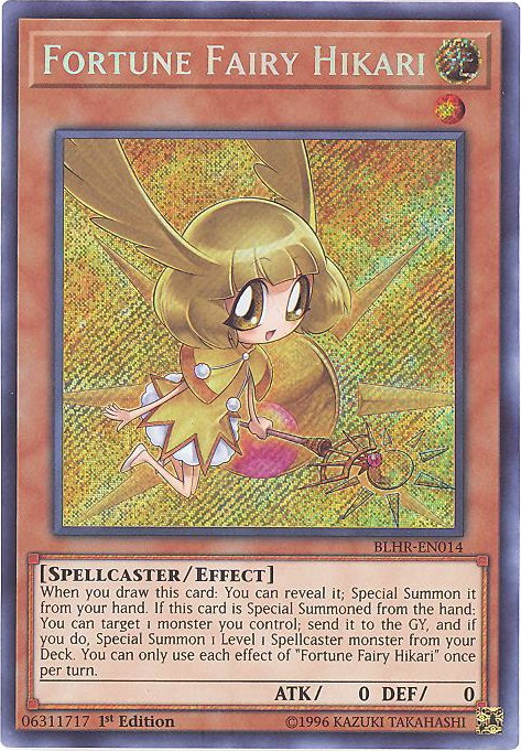 Details about   BLHR-EN016 Fortune Fairy Hu1st EditionUltra Rare CardYu-Gi-Oh TCG