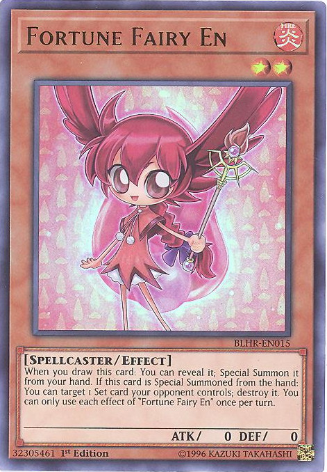 pink yugioh cards Yugioh BLHR-EN015 - Fortune Fairy En - Ultra Rare - Effect Monster main image 1