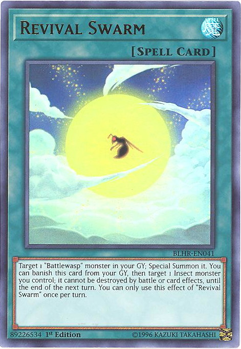 BLHR-EN041 Revival Swarm Ultra Rare 1st Edition Mint YuGiOh Card