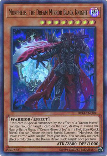 RIRA-EN088 Morpheus, the Dream Mirror Black Knight Ultra Rare UNL Edition Mint YuGiOh Card RIRA-EN088 Morpheus, the Dream Mirror Black Knight Ultra Rare UNL Edition Mint YuGiOh Card