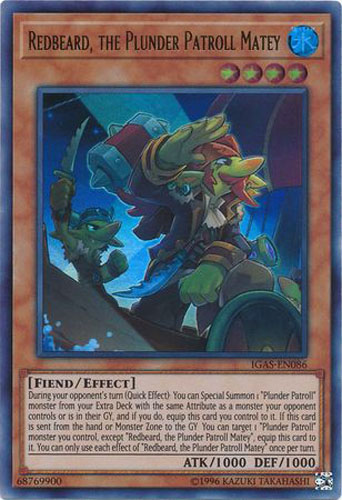 Yu-Gi-Oh Card - IGAS-EN086 - REDBEARD, THE PLUNDER PATROLL MATEY (ultra rare holo): BBToyStore.com - Toys, Plush, Trading Cards, Action Figures & Games online retail store shop sale Yu-Gi-Oh Card - IGAS-EN086 - REDBEARD, THE PLUNDER PATROLL MATEY (ultra rare holo): BBToyStore.com - Toys, Plush, Trading Cards, Action Figures & Games online retail store shop sale