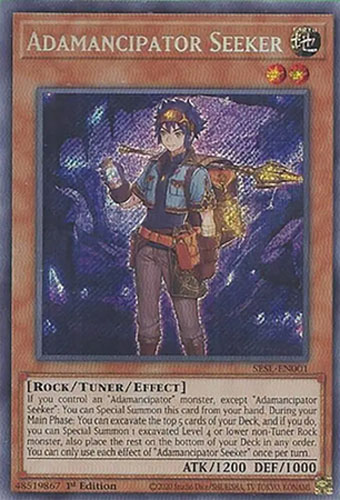 yugioh adamancipator cards Resonance - SESL-EN013 Super Rare Excavate the top cards of your Deck equal to the number of Rock monsters you control +5 Adamancipator Mates Yu-Gi-Oh! card