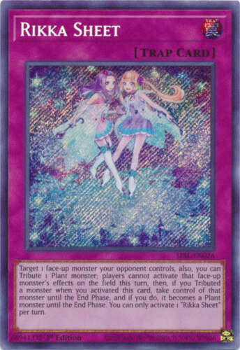 Yu-Gi-Oh Card - SESL-EN026 - RIKKA SHEET (secret rare holo): BBToyStore.com  - Toys, Plush, Trading Cards, Action Figures & Games online retail store  shop sale