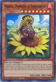 Yu-Gi-Oh Card - SESL-EN053 - MARINA, PRINCESS OF SUNFLOWERS (super rare holo)