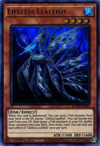 Yu-Gi-Oh Card - ROTD-EN033 - LIFELESS LEAFFISH (ultra rare holo):  BBToyStore.com - Toys, Plush, Trading Cards, Action Figures & Games online  retail store shop sale