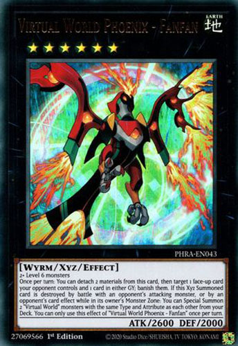 Yu-Gi-Oh Card - PHRA-EN043 - VIRTUAL WORLD PHOENIX - FANFAN (ultra rare  holo): BBToyStore.com - Toys, Plush, Trading Cards, Action Figures & Games  online retail store shop sale