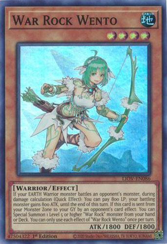 yugioh war rock cards YuGiOh Lightning Overdrive Super Rare War Rock Wento LIOV-EN086