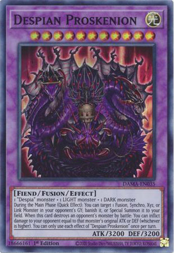 Yu-Gi-Oh Card - DAMA-EN035 - DESPIAN PROSKENION (super rare holo)