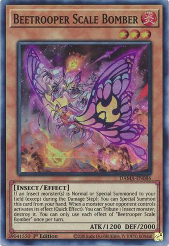 Yu-Gi-Oh Card - DAMA-EN086 - BEETROOPER SCALE BOMBER (super rare holo):  BBToyStore.com - Toys, Plush, Trading Cards, Action Figures & Games online  retail store shop sale