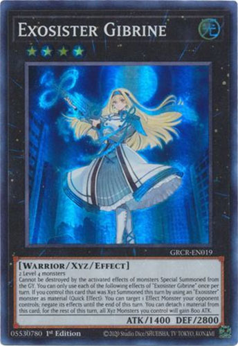 Yu-Gi-Oh Card - GRCR-EN019 - EXOSISTER GIBRINE (super rare holo):  BBToyStore.com - Toys, Plush, Trading Cards, Action Figures & Games online  retail store shop sale