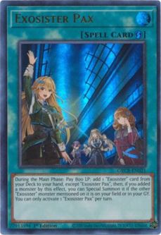 Yu-Gi-Oh Card - GRCR-EN021 - EXOSISTER PAX (ultra rare holo)