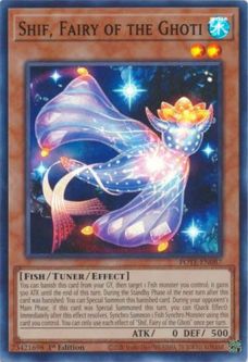 Yu-Gi-Oh Card - POTE-EN087 - SHIF, FAIRY OF THE GHOTI (super rare holo)