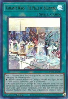Yu-Gi-Oh Card - TAMA-EN011 - VAYLANTZ WARS - THE PLACE OF BEGINNING (ultra rare holo)