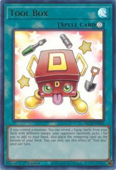 Yu-Gi-Oh Card - BLCR-EN021 - TOOL BOX (ultra rare holo)