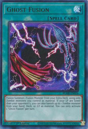 Yu-Gi-Oh Card - BLMR-EN026 - GHOST FUSION (ultra rare holo)