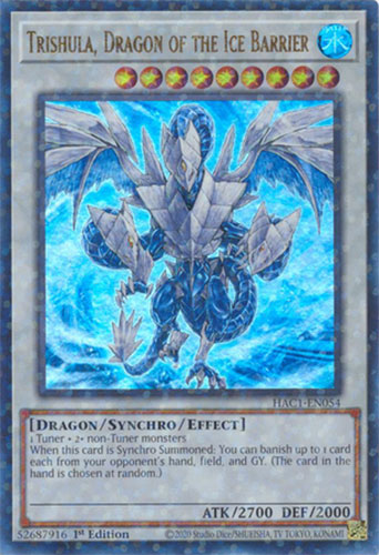 YU-GI-OH! - Trishula, Dragon Of The Ice Barrier (AP08-EN001) - Paquete Astral: Booster Eight - Edición Ilimitada - Ultimate Rare
