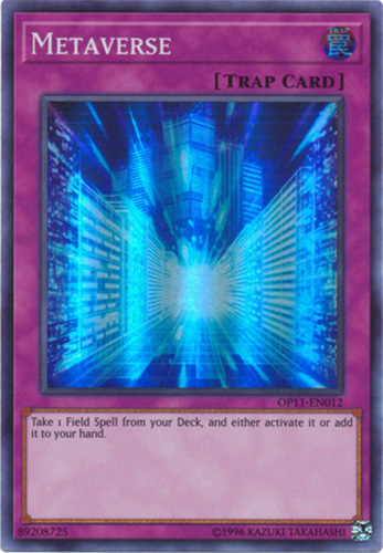 Yu-Gi-Oh Card - OP11-EN012 - METAVERSE (super rare holo)