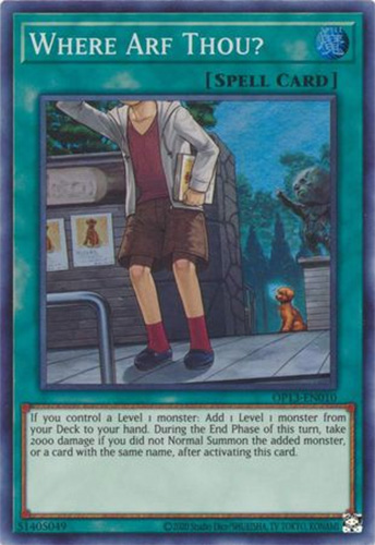 Yu-Gi-Oh Card - OP13-EN010 - WHERE ARF THOU? (super rare holo): BBToyStore.com - Toys, Plush, Trading Cards, Action Figures & Games online retail store shop sale Yu-Gi-Oh Card - OP13-EN010 - WHERE ARF THOU? (super rare holo): BBToyStore.com - Toys, Plush, Trading Cards, Action Figures & Games online retail store shop sale