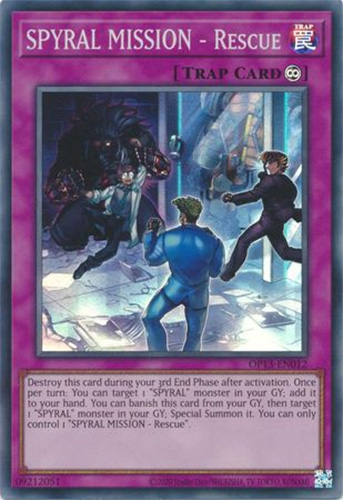 Yu-Gi-Oh Card - OP13-EN012 - SPYRAL MISSION - RESCUE (super rare holo ...