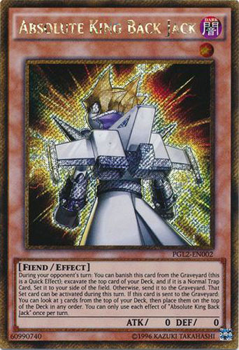 Yu-Gi-Oh! Carta Collezionabile 'Absolute King Back Jack' (PGL2-EN002) - Premium Gold: Return Of The Bling - 1st Edition - Gold Secret Rare