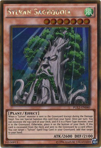 Yu-Gi-Oh Card - PGL2-EN040 - SYLVAN SAGEQUOIA (gold secret rare holo):  BBToyStore.com - Toys, Plush, Trading Cards, Action Figures & Games online  retail store shop sale