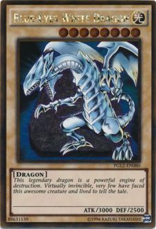 Yu-Gi-Oh Card - PGL2-EN080 - BLUE-EYES WHITE DRAGON (gold rare holo)