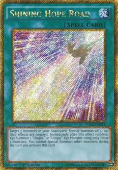 Yu-Gi-Oh Card - PGL3-EN014 - SHINING HOPE ROAD (gold secret rare holo)