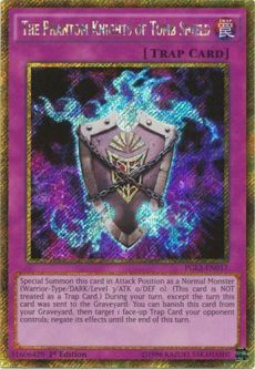 Yu-Gi-Oh Card - PGL3-EN017 - THE PHANTOM KNIGHTS OF TOMB SHIELD (gold secret rare holo)