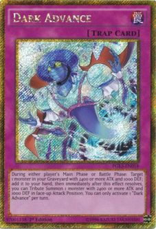 Yu-Gi-Oh Card - PGL3-EN018 - DARK ADVANCE (gold secret rare holo)